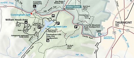 Map of Cunningham Falls